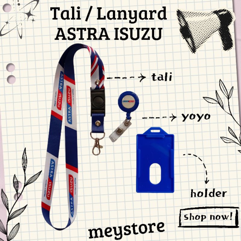

Tali ID CARD / Lanyard ASTRA ISUZU READY [STOCK MELIMPAH] Termurahhh Se Indonesia!
