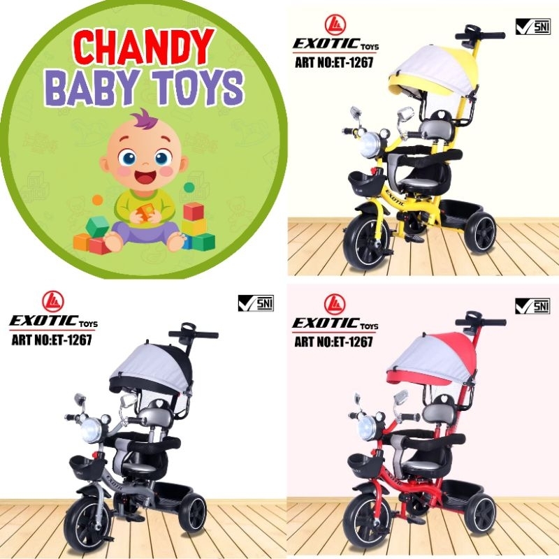 SEPEDA ANAK RODA TIGA TRICYCLE EXOTIC ET - 1267