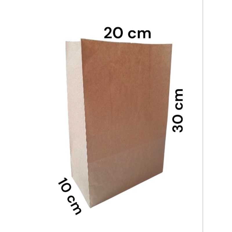 

Kantong Kertas Makanan Coklat Paperbag 12 isi 100 Pcs