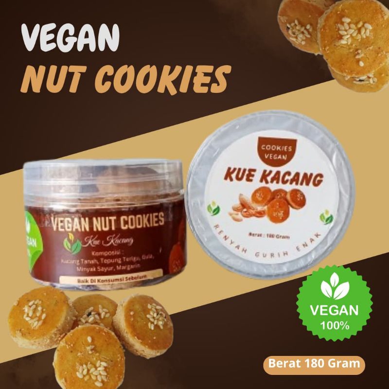 

Vegan Nut Cookies / Kue Kacang 180 Gram