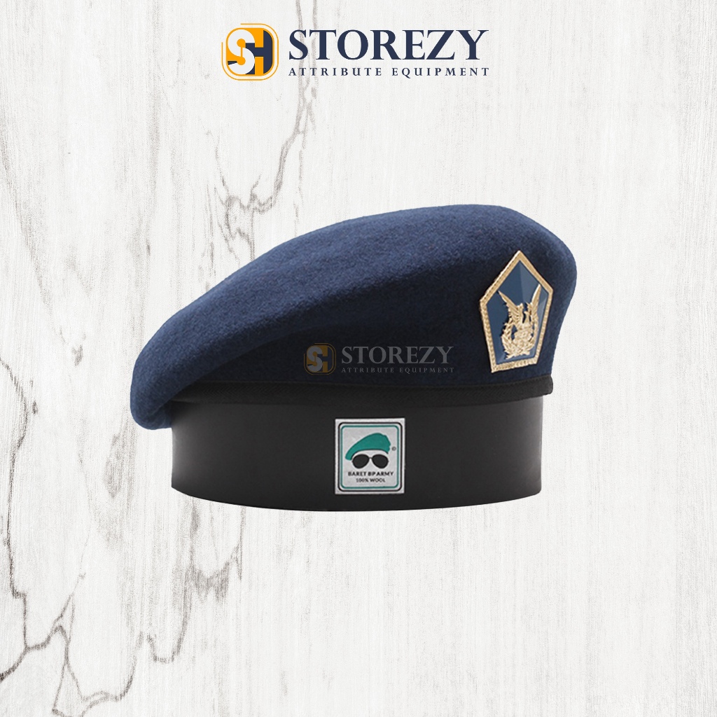 Baret TNI AU Merk Kacamata + Emblem Baret TNI AU