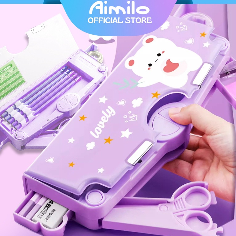 

KODE P82E READY Aimilo Kotak Pensil Anak Perempuan Tempat Pensil Anak Perempuan Kotak Pensil Multifungsi Kado Anak SD