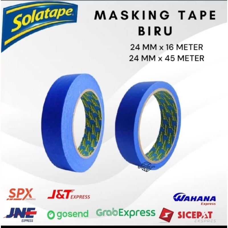 

t+Masking Tape Biru |Lakban Kertas Warna Biru |> > > 1inch 2inch