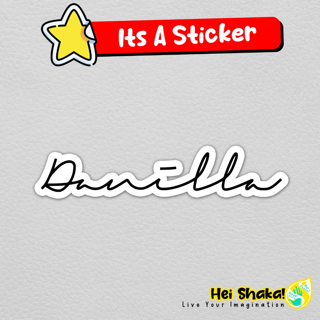 

Stiker Danilla Riyadi Logo Sticker Artis Musik Vinyl Anti Air