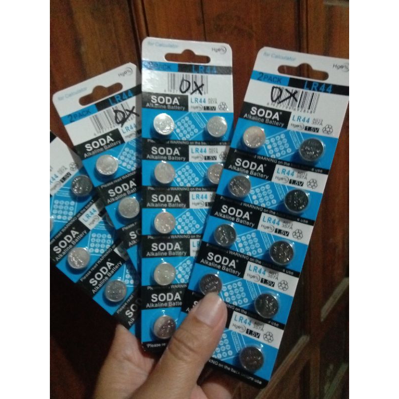 Baterai LR 44 1 lembar isi 10/baterai laser/baterai bundar