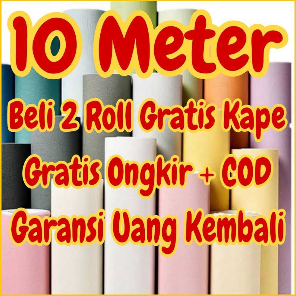 KODE N1A Wallpaper Dinding 1 Meter Wallpaper Dinding Kamar Tidur Stiker Dinding Kamar Tidur Motif Em