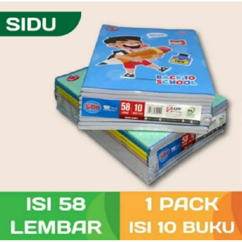 

Buku Tulis SIDU 58 isi 10 buku per pack
