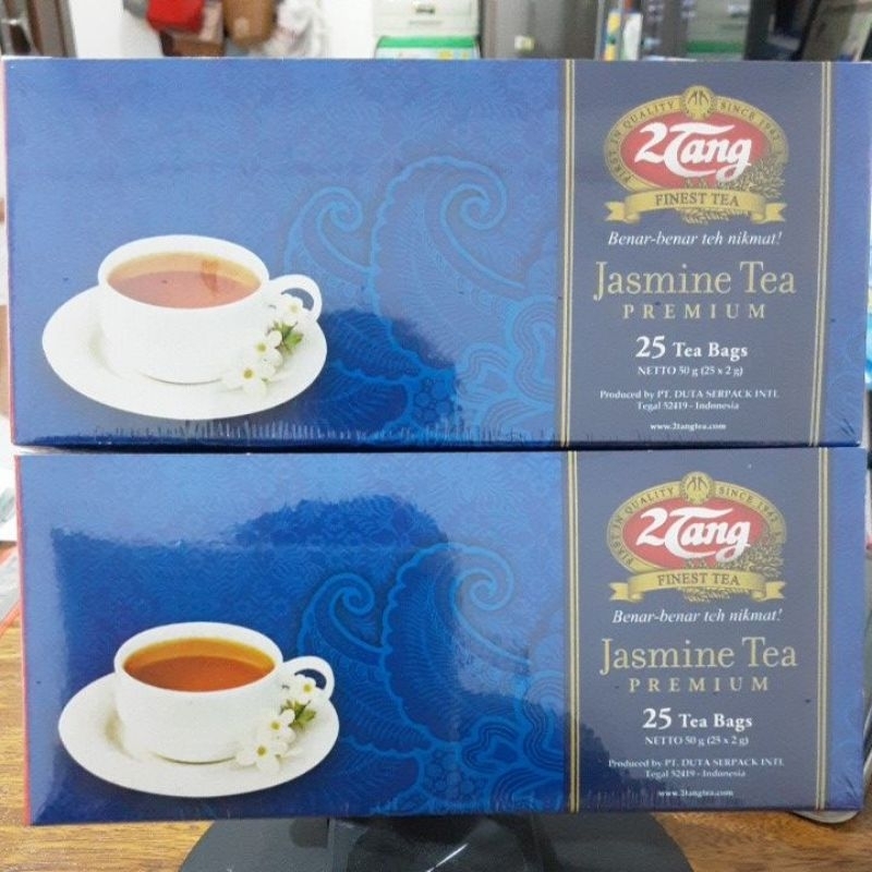 

2Tang Jasmine Tea Premium 50gr (1 box @25 kantong/2 gr) / Teh Melati PREMIUM