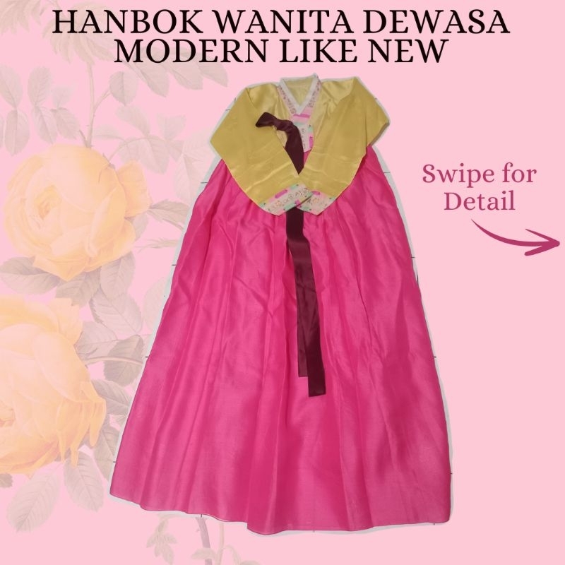 SALE HANBOK WANITA DEWASA MODEREN PREMIUM SATU SET ORIGINAL KOREA | Hanbok Premium Wanita | Hanbok W