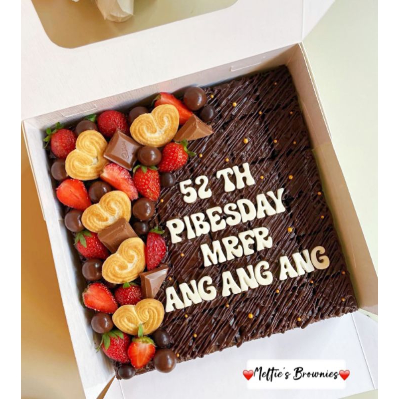 

(PROMO) Fudgy Brownies Custom//20x20 Cm