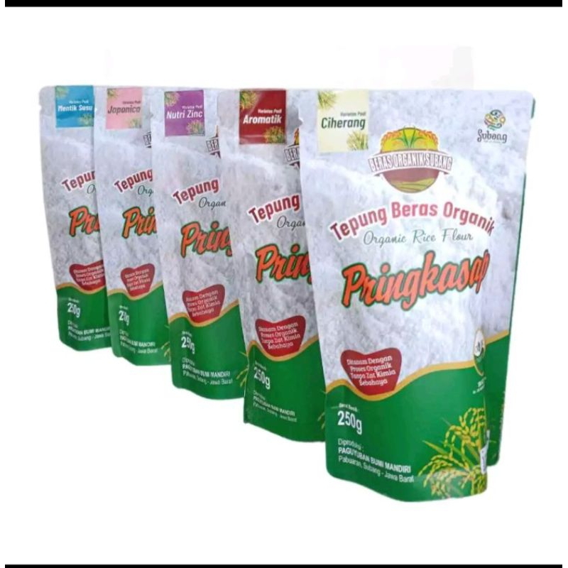 

TEPUNG BERAS PUTIH MERAH COKLAT ORGANIK PRINGKASAP 250gr