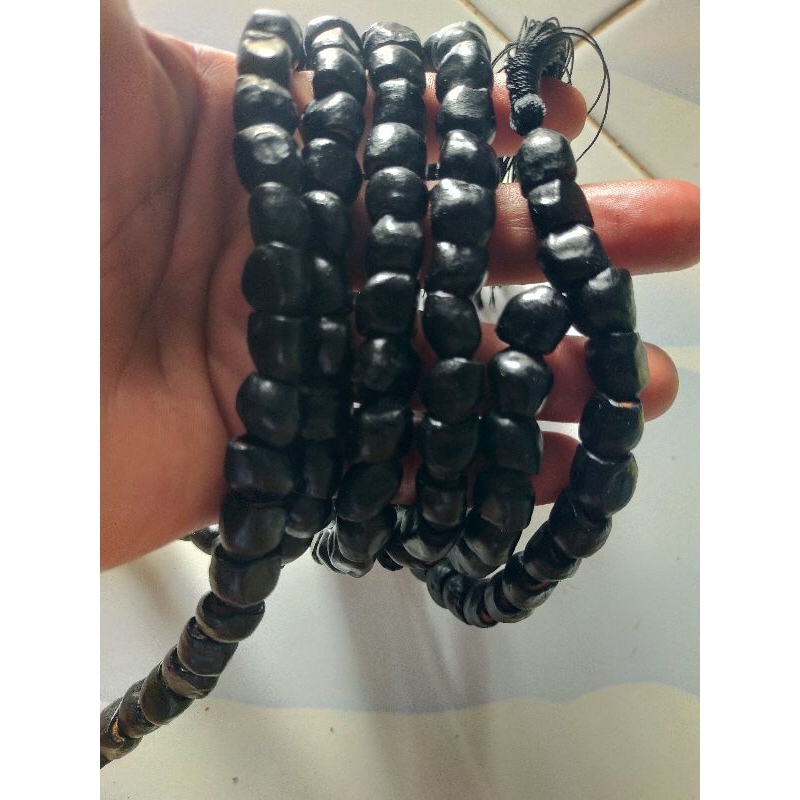 tasbih biji pisang pidak asli isi 120 butir
