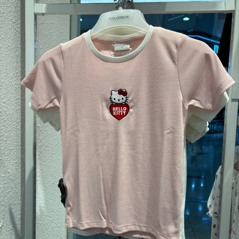 kaos rib colorbox X hello kitty lengan pendek colorbox sale