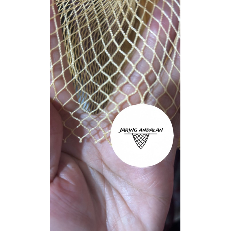 Jaring bolga warna krem 1/2inch bahan anco untuk ikan teri