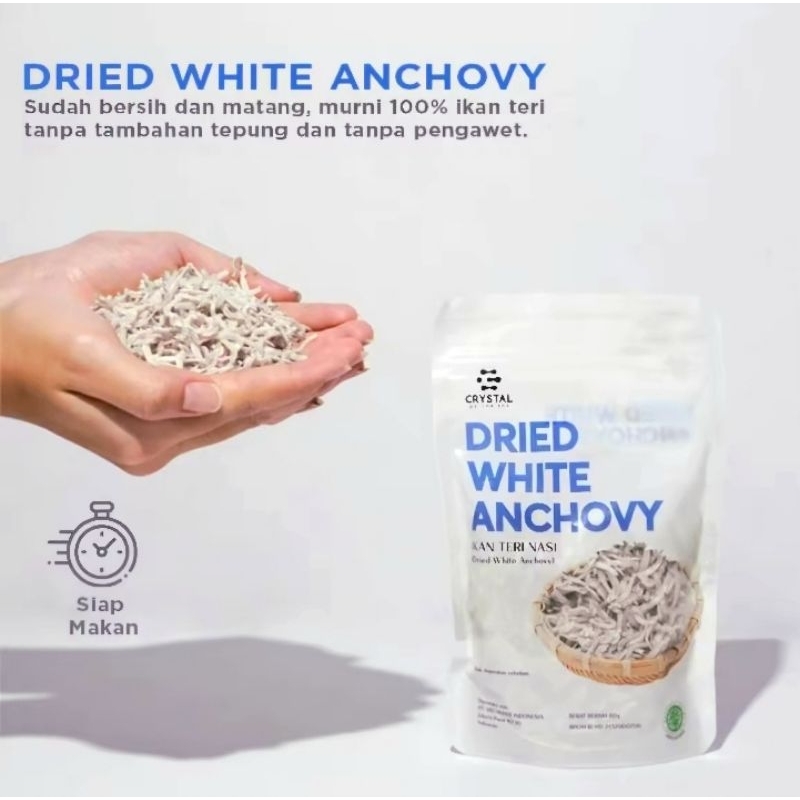 

DRIED WHITE ANCHOVY | Crystal of The Sea - Ikan Teri Ebi