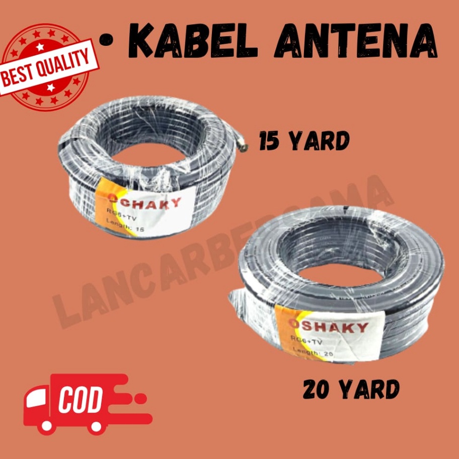 KABEL ANTENA RG6 ANTENA TV 15 YARD  2 YARD KABEL RG6 TV
