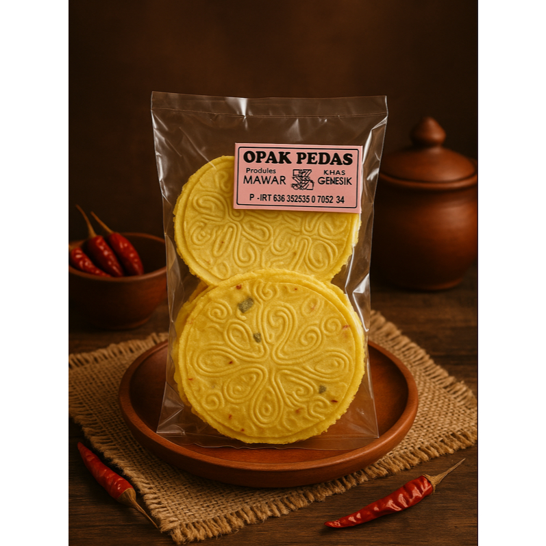 OPAK CAP MAWAR OPAK SETAN PEDAS OLEH-OLEH KHAS GIRI GRESIK | pedas| tidak pedas I opak I opak gurih 