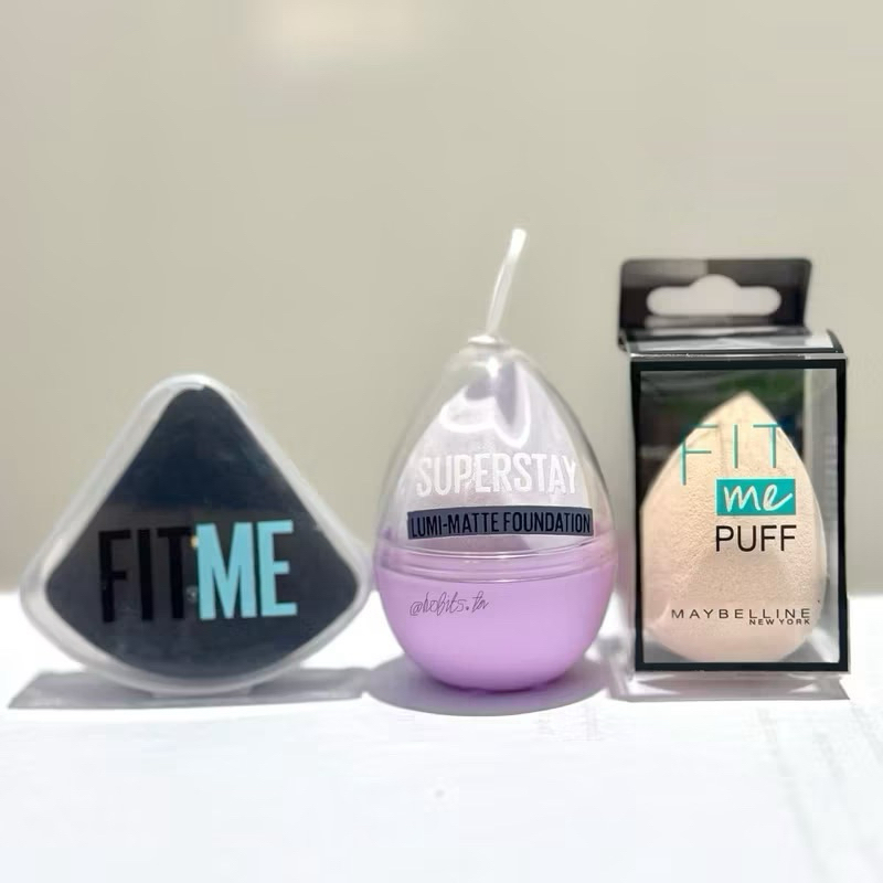 Maybelline Fit Me Triangle Puff original / segitiga sponge/ spon bedak
