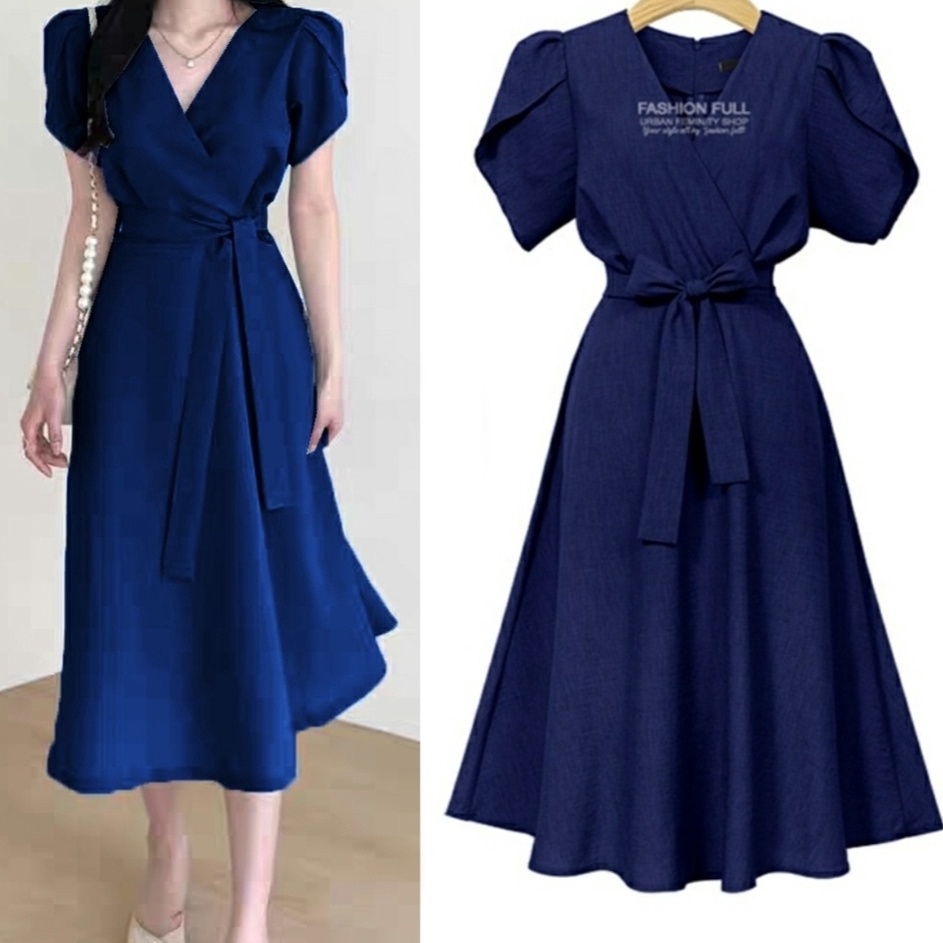 FWG  DRESS DAVIA  DRESS PESTA  BAJU DRES WANITA  PAKAIAN WANITA DRESS  DRESS