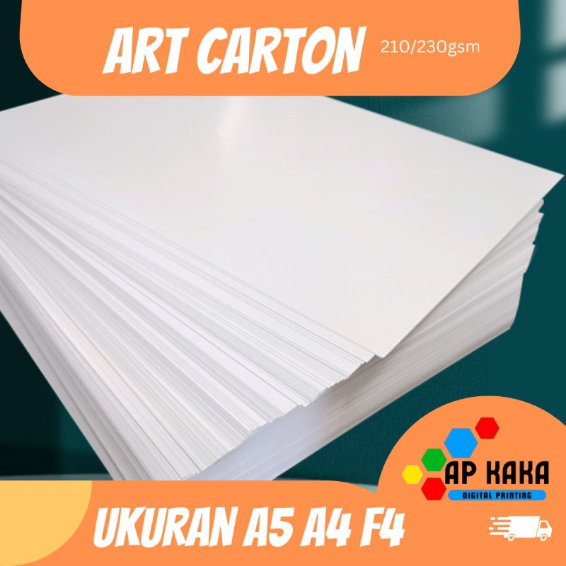 

Kertas Art CARTON 210gsm 230gsm 1sisi isi 20