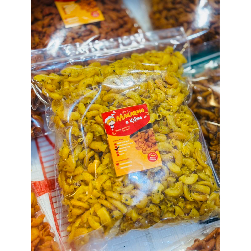 

Makaroni Rasa Original daun jeruk kemasan 500gram| Makaroni Original asin gurih 1/2kg