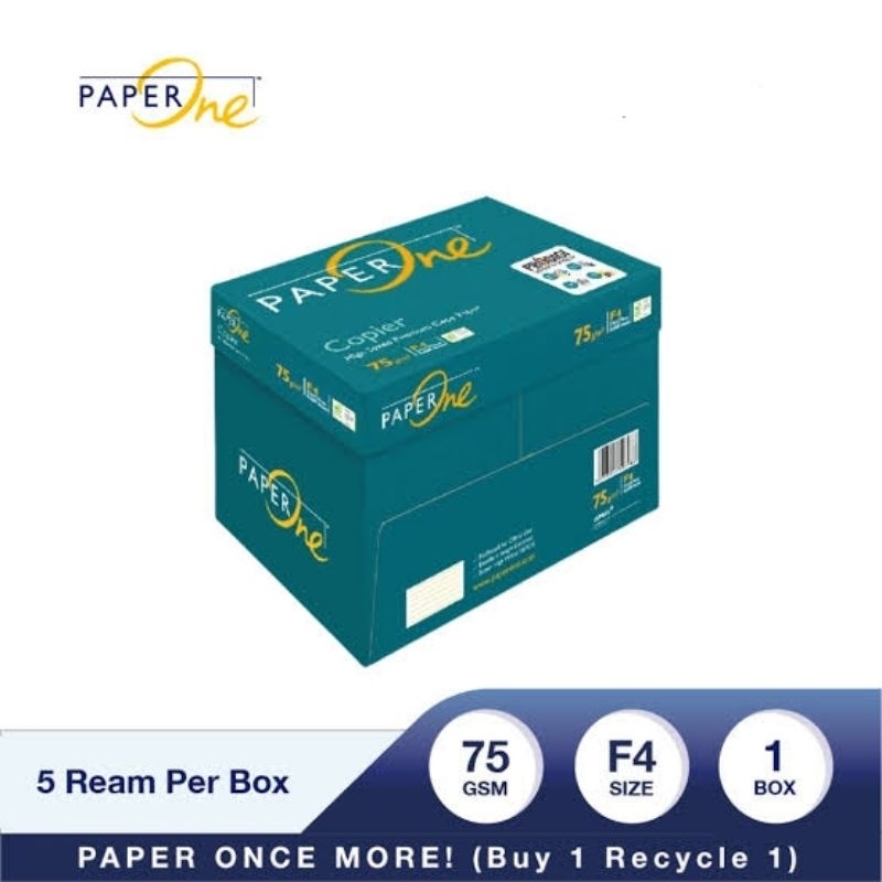 

mh PaperOne Kertas HVS,Fotocopy A4 dan F4 75gsm 1 Ream ( lembar)