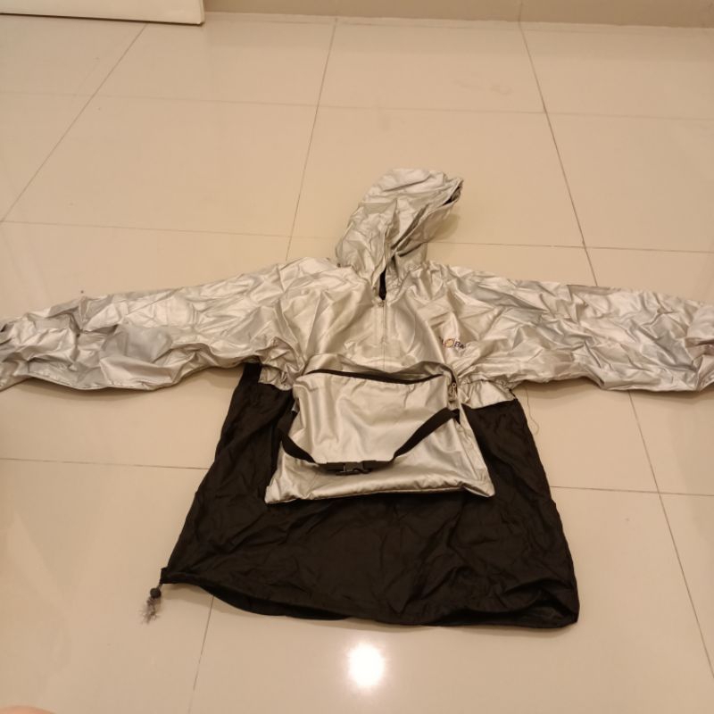 Jaket parasut jas hujan murah jaket anti air jaket waterproof ex souvenir Nokia