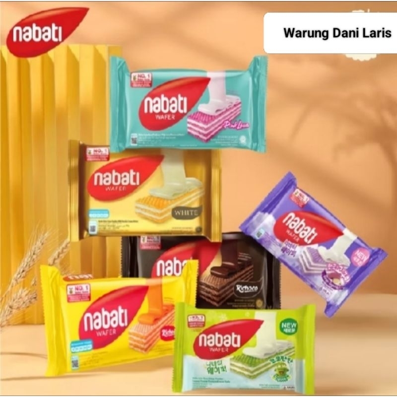 

Nabati Wafer All Varian 39gr Snack & Cemilan Camilan Jajanan Anak