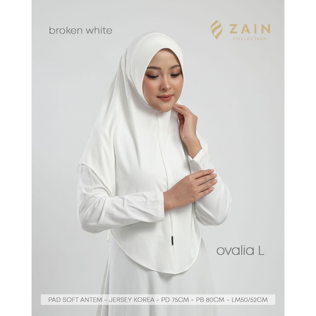 ZAIN Hijab Soft Jilbab OVALIA L Kerudung Bergo Ternyaman Jersey Korea High Quality