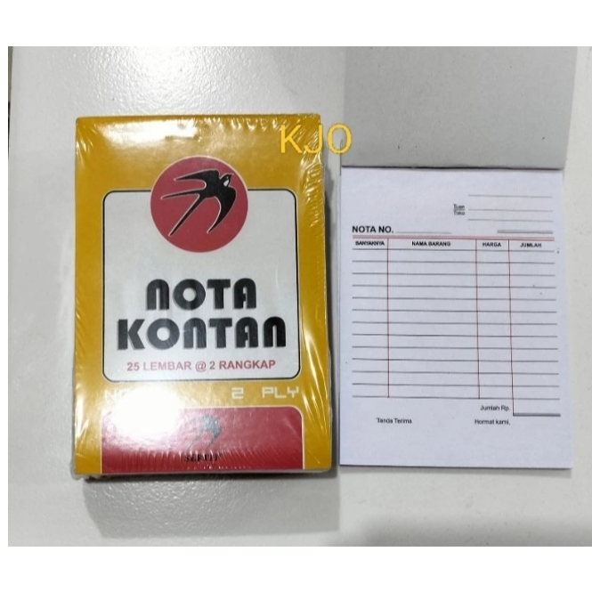 

[1 PCS BUKU] NOTA KECIL 2 RANGKAP PLY PUTIH MERAH