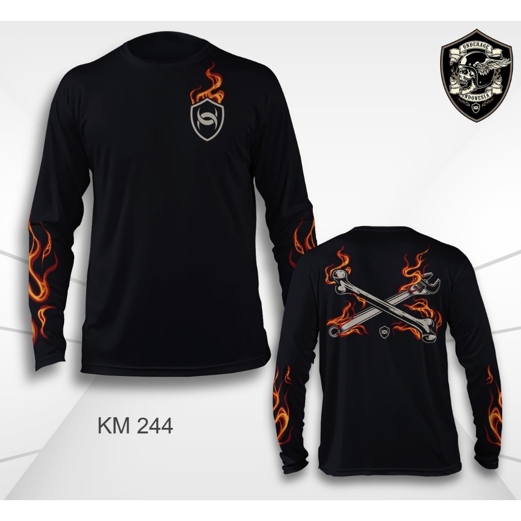 [PROMO] DFR Underage Motorcycle Custom Culture longsleeve KM 244 | Kaos Motor