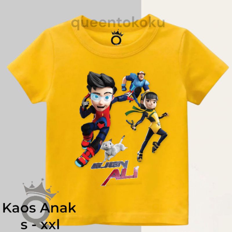 Baju EJEN ALI Trio Kompak Film Kartun Anak Anak