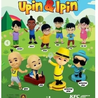 Set mainan Upin Ipin Fizi Mail Ehsan Jarjit Susanti Meimei Detektif upin detektif ipin 10 figure