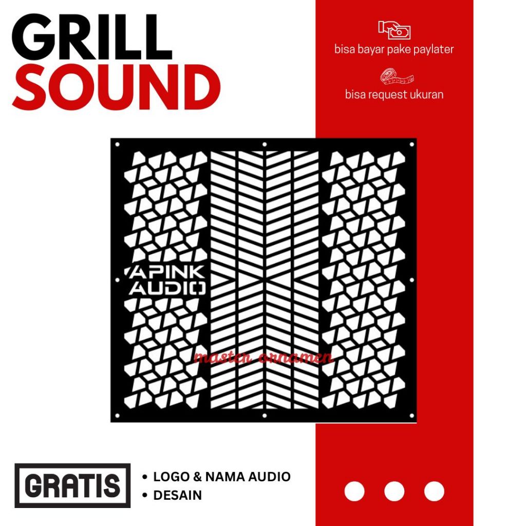Grill Sound System Tutup Box Speaker T24N