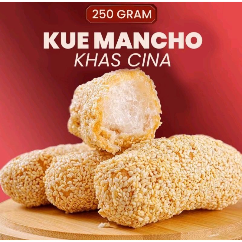 

Kue Wijen Buatan Tangan/Kue Mancho khas China/Manco Bola Wijen 250GR