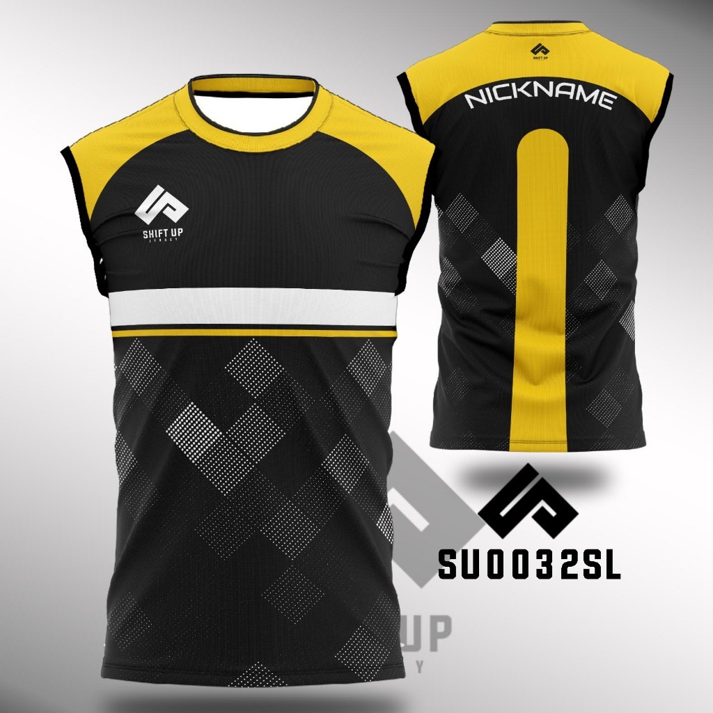Jersey Futsal Badminton Custom  Premium Anti Bacterial Tanpa Lengan  - Shiftup Jersey SU0032SL