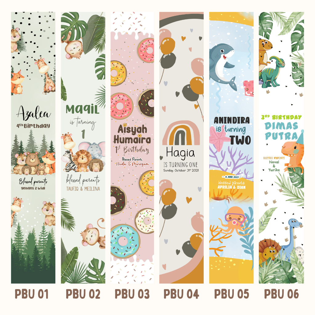 (isi 18/20pcs) Paperbelt Nasi Kotak Box Acara Ulang Tahun Anak Ultah