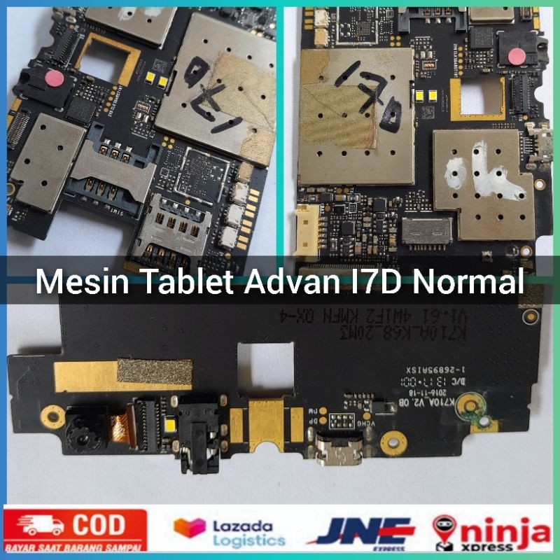 Mesin mainboard tablet Advan I7D original normal tested