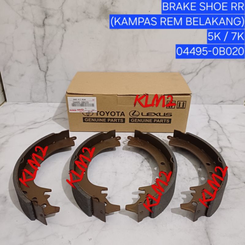 [04495-0B020/10][G] - KAMPAS REM BELAKANG - BRAKE SHOE - (5K / 7K)
