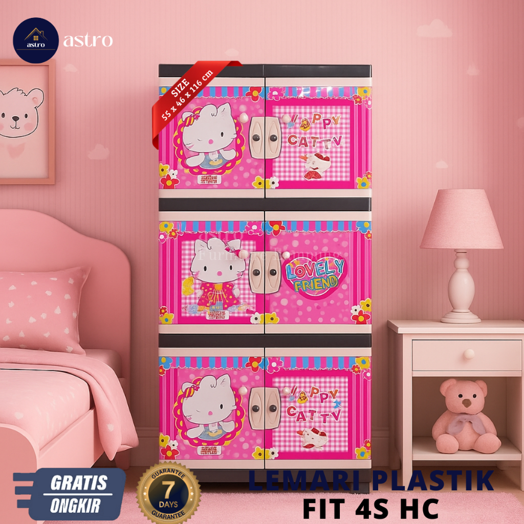 ASTRO FIT KARAKTER - LEMARI PLASTIK KARAKTER / LEMARI PAKAIAN PLASTIK