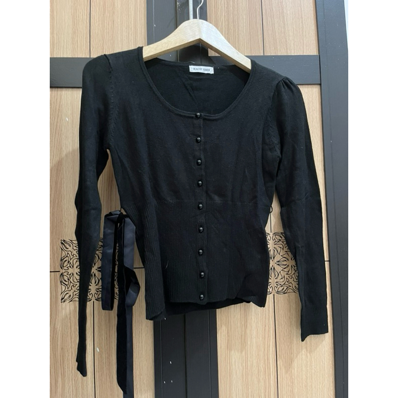 Set Cardi Black (Uniqlo + Healthy Karen)