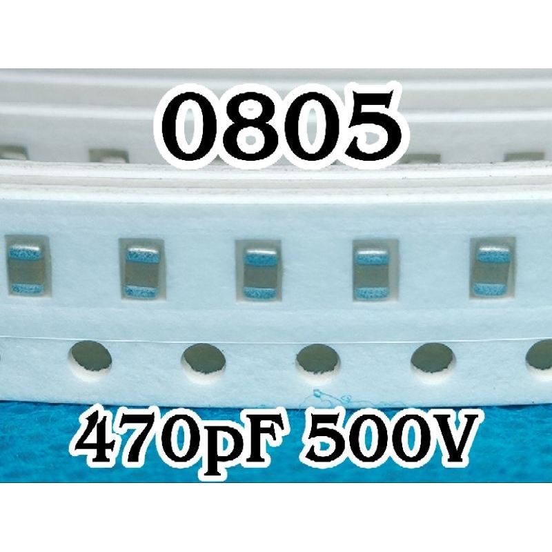 10pcs Multilayer Ceramic Capacitors SMD 0805 2012 500V 470pF 0,47nF 500v 0.47nF