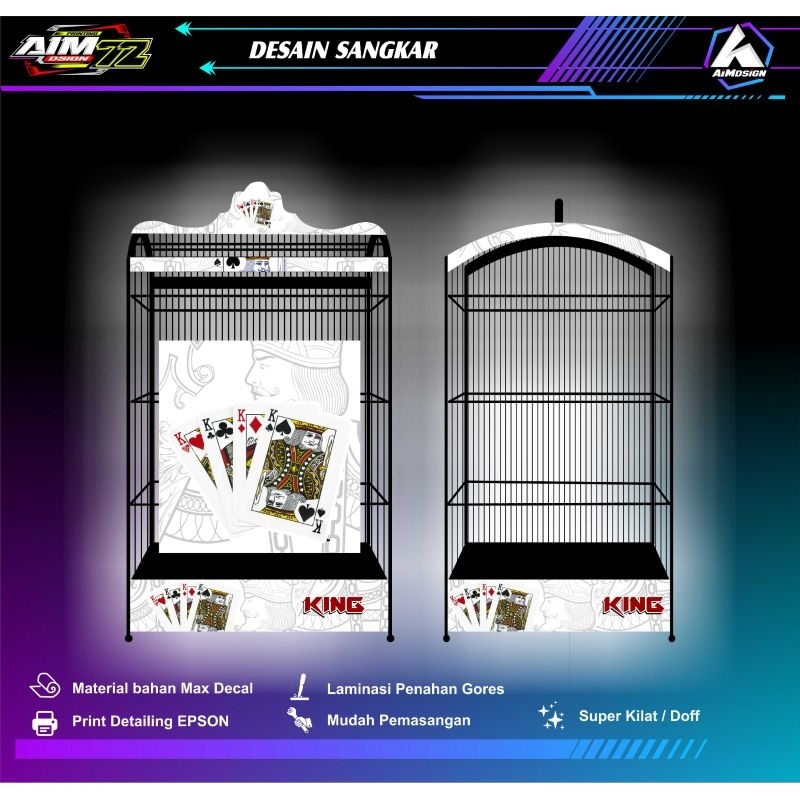 Decal Sangkar Burung