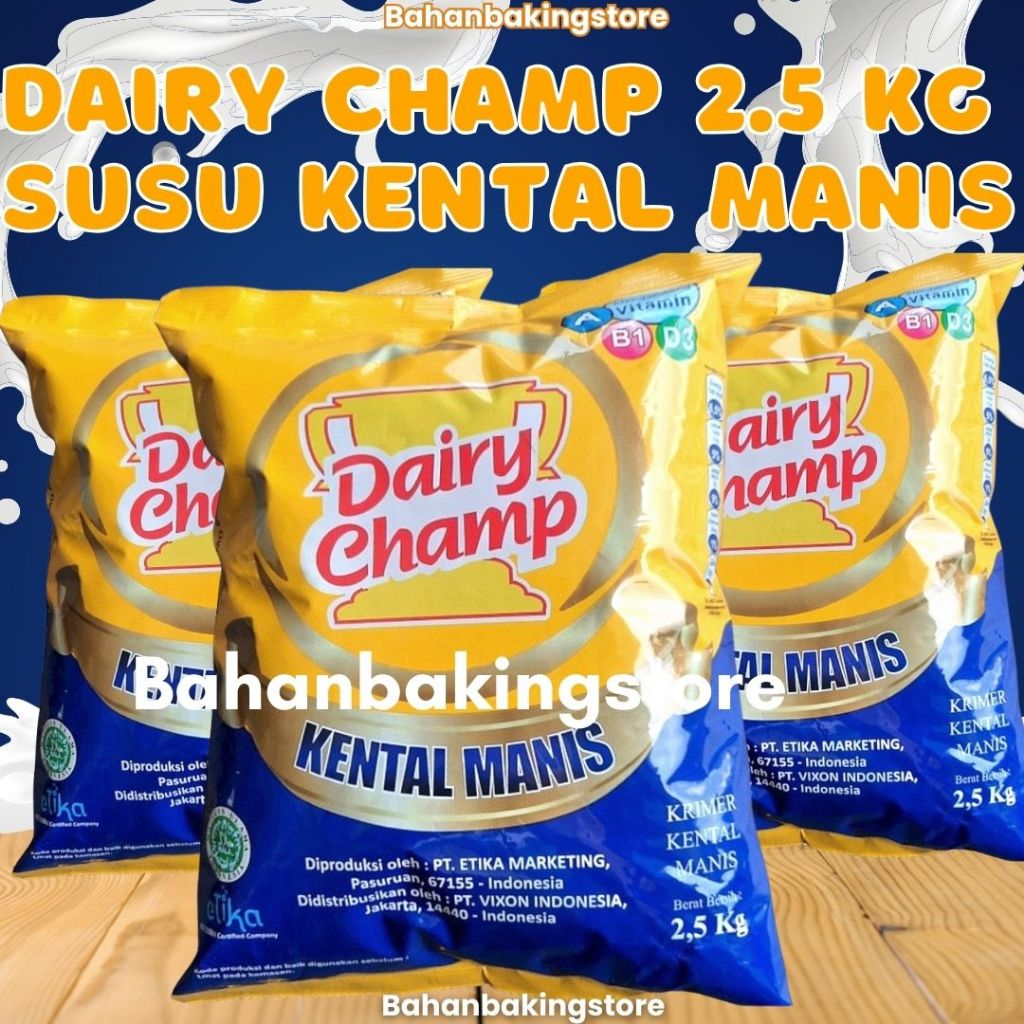 

DAIRY CHAMP 2.5 KG SUSU KENTAL MANIS PER BANTAL
