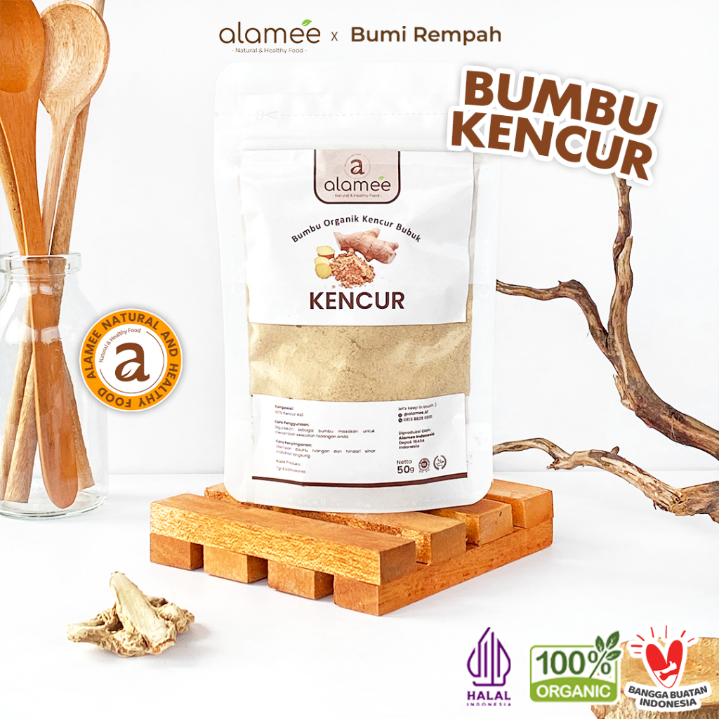 

ALAMEE Kencur Bubuk Bumbu Dapur Organik Murni Asli Tanpa Campuran Seasoning Powder Spice 50g