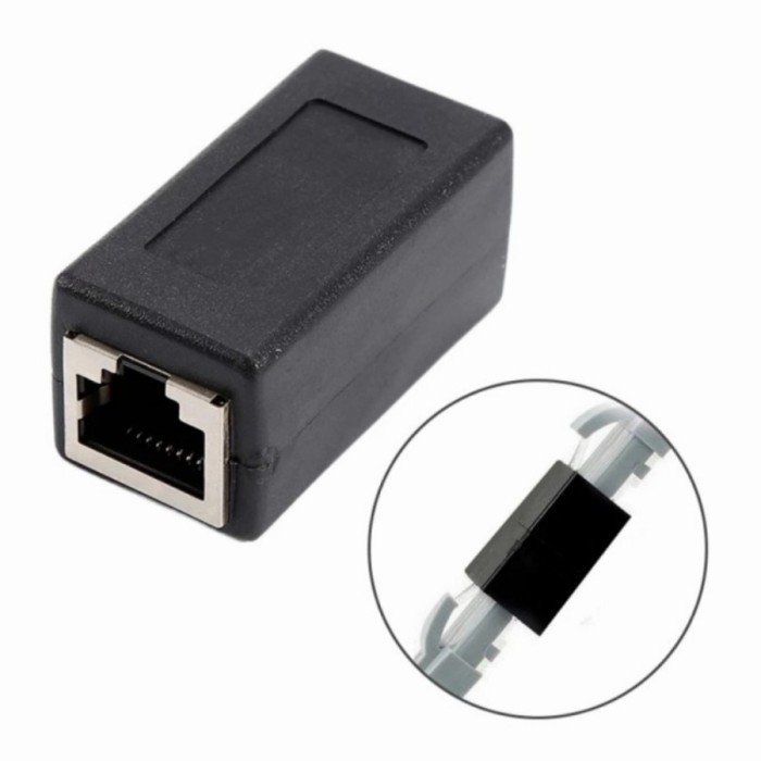 Sambungan Barel Rj45 Cat6 STP/Connektor Rj45 STP Cat6
