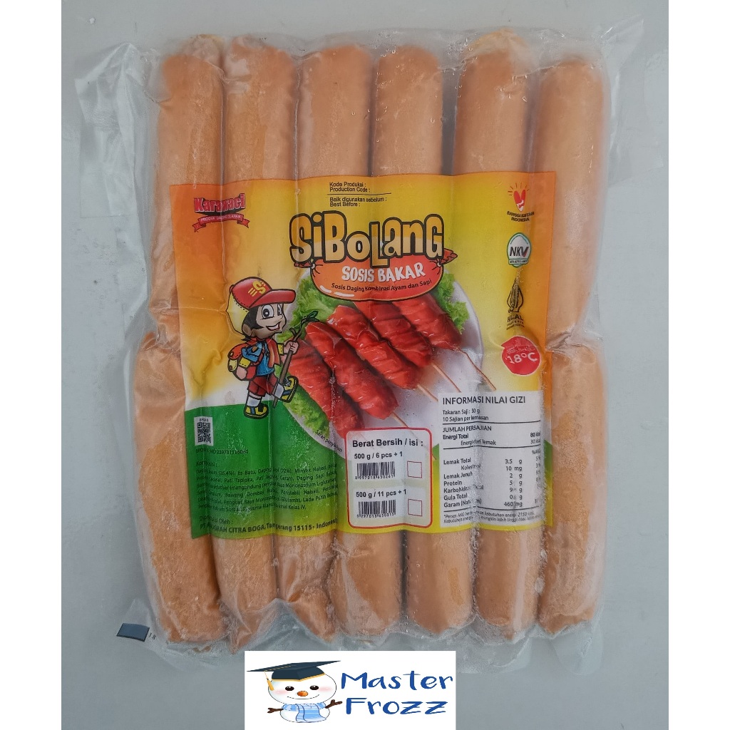 

SiBolang Sosis Bakar Sosis Daging Kombinasi Ayam & Sapi 500gr