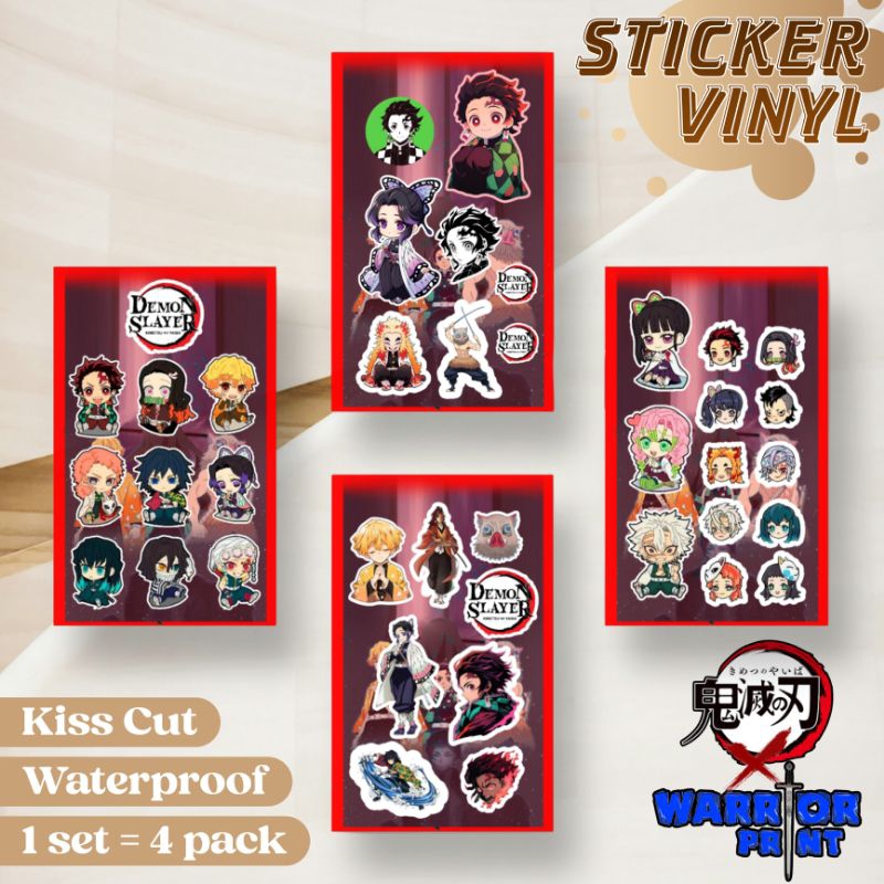 

STIKER DEMON SLAYER / KIMETSU NO YAIBA VINYL WATERPROOF UNTUK LAPTOP/HP/KULKAS/AC/DLL