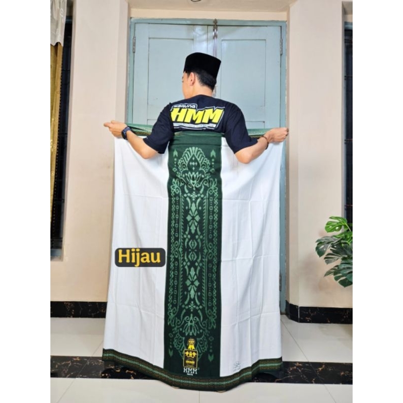 SARUNG HMM PUTIH MOTIF/SARUNG SAMARINDA HMM PUTIH MOTIF
