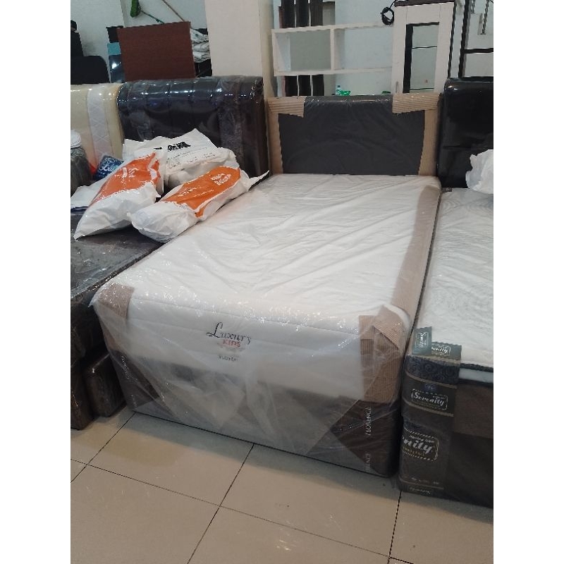Florence Kasur Spring Bed Luxury Kids 2in 1 Set 120 x 200
